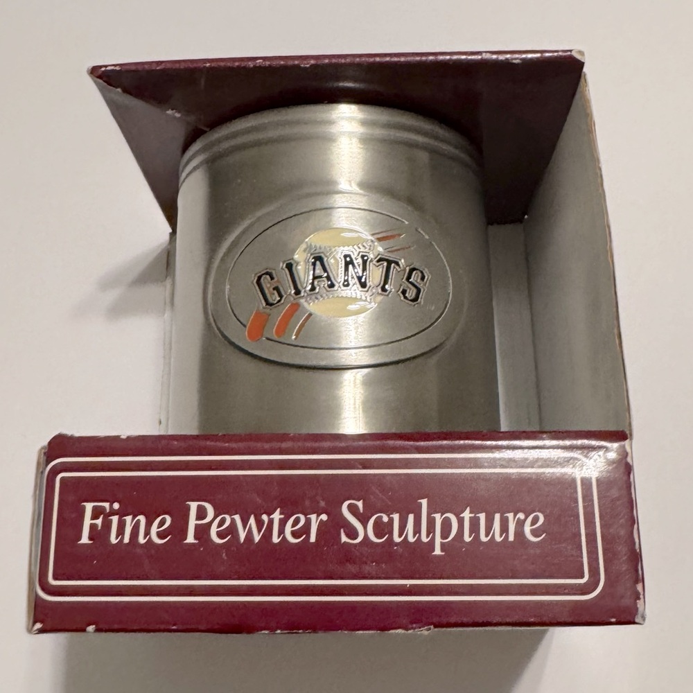 Fine Pewter Giants Koozie/Cup